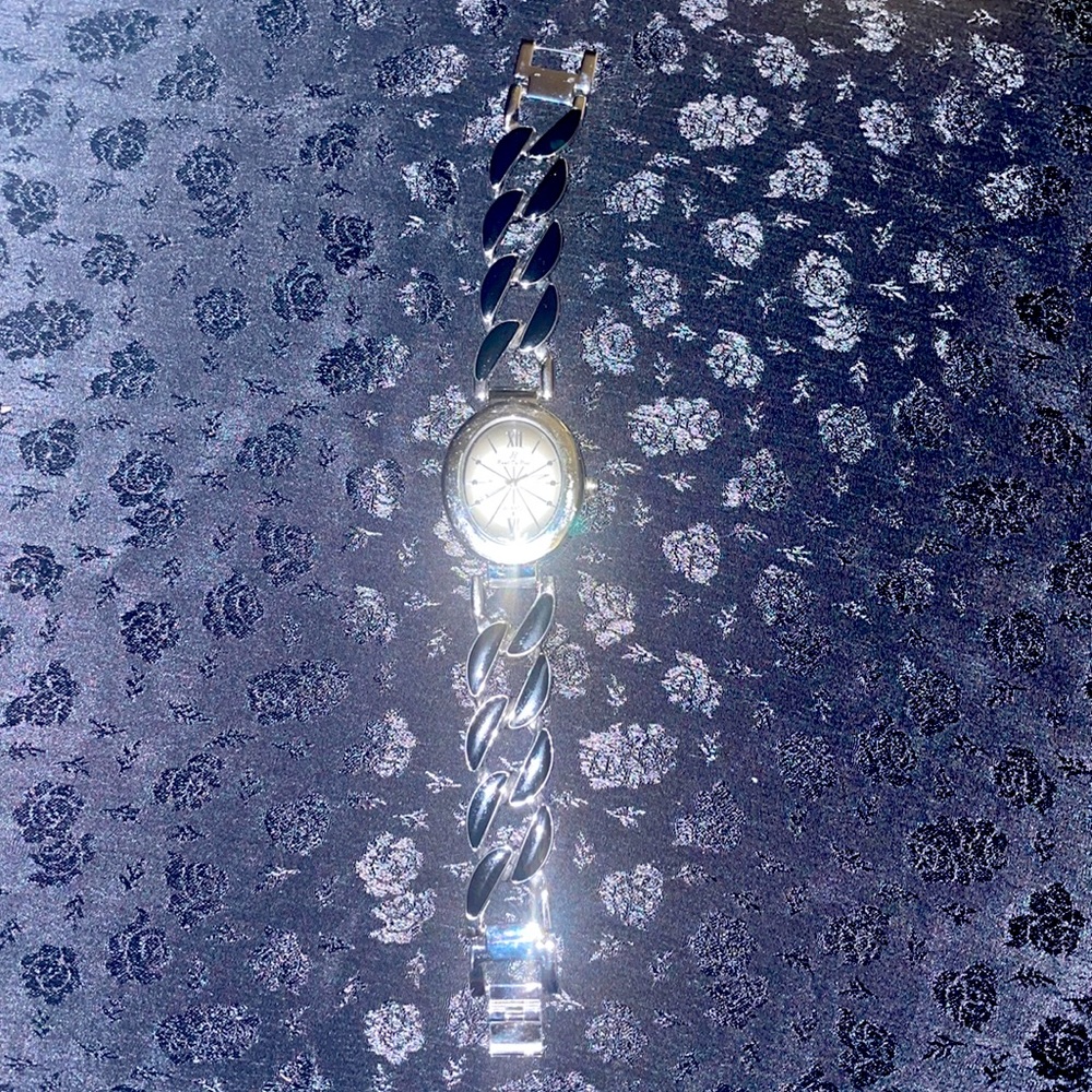 Paul Du Pree Quartz Silver and Black Bracelet Watch